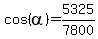 cos%28alpha%29=5325%2F7800