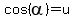 cos%28alpha%29=u