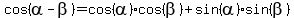cos%28alpha-beta%29=+cos%28alpha%29cos%28beta%29%2Bsin%28alpha%29sin%28beta%29