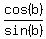 cos%28b%29%2F+sin%28b%29