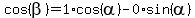 cos%28beta%29=1%2Acos%28alpha%29-0%2Asin%28alpha%29