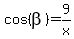 cos%28beta%29+=+9%2Fx
