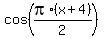 cos%28pi%2A%28x%2B4%29%2F2%29