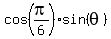 cos%28pi%2F6%29%2Asin%28theta%29