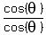 cos%28theta%29%2Fcos%28theta%29