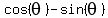 cos%28theta%29+-+sin%28theta%29