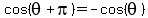 cos%28theta%2Bpi%29=-cos%28theta%29