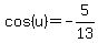 cos%28u%29=+-5%2F13+