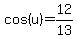 cos%28u%29=12%2F13