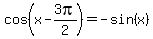 cos%28x-3pi%2F2%29+=+-+sin%28x%29