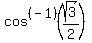 cos%5E%28-1%29%28sqrt%283%29%2F2%29