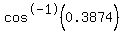 cos%5E-1%280.3874%29