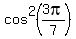 cos%5E2+%283pi%2F7%29