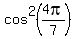 cos%5E2+%284pi%2F7%29