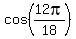 cos+%2812pi%2F18%29