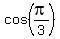 cos+%28pi%2F3%29