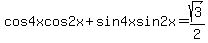 cos4xcos2x%2Bsin4xsin2x=sqrt%283%29%2F2