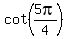 cot%285pi%2F4%29