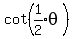 cot%28expr%281%2F2%29theta%29