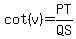 cot%28v%29=PT%2FQS