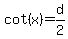 cot%28x%29+=+d%2F2