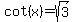 cot%28x%29+=+sqrt%283%29