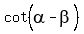 cot%5E%22%22%28alpha-beta%29
