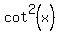cot%5E2%28x%29