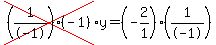 cross%28%281%2F-1%29%28-1%29%29%2Ay=%28-2%2F1%29%281%2F-1%29