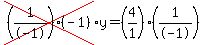 cross%28%281%2F-1%29%28-1%29%29%2Ay=%284%2F1%29%281%2F-1%29