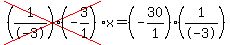 cross%28%281%2F-3%29%28-3%2F1%29%29x=%28-30%2F1%29%281%2F-3%29