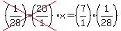 cross%28%281%2F28%29%2828%2F1%29%29x=%287%2F1%29%281%2F28%29