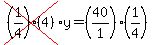 cross%28%281%2F4%29%284%29%29%2Ay=%2840%2F1%29%281%2F4%29
