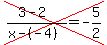 cross%28%283-2%29%2F%28x-%28-4%29%29=-5%2F2%29