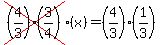 cross%28%284%2F3%29%283%2F4%29%29%28x%29+=+%284%2F3%29%281%2F3%29