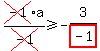 cross%28-1%29a%2Fcross%28-1%29+%3E=+-3%2Fhighlight%28-1%29