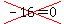 cross%28-16+=+0%29