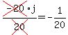 cross%28-20%29j%2Fcross%2820%29=-1%2F20