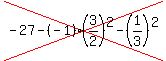 cross%28-27-%28-1%29%283%2F2%29%5E2-%281%2F3%29%5E2%29