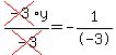 cross%28-3%29y%2Fcross%28-3%29=-1%2F-3
