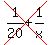 cross%281%2F20%2B1%2Fx%29