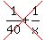 cross%281%2F40%2B1%2Fx%29