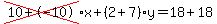 cross%2810%2B-10%29%2Ax%2B%282%2B7%29%2Ay=18%2B18