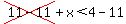 cross%2811-11%29%2Bx%3C4-11