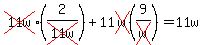 cross%2811w%29%282%2Fcross%2811w%29%29+%2B11cross%28w%29%289%2Fcross%28w%29%29+=+11w