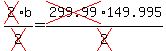 \"cross%282%29b%2Fcross%282%29=cross%28299.99%29149.995%2Fcross%282%29\"