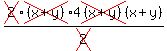 cross%282%29cross%28%28x%2By%29%29%2Fcross%282%29%2A4cross%28%28x%2By%29%29%28x%2By%29