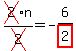 cross%282%29n%2Fcross%282%29+=+-+6%2Fhighlight%282%29