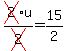 cross%282%29u%2Fcross%282%29=15%2F2
