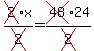 cross%282%29x%2Fcross%282%29=cross%2848%2924%2Fcross%282%29